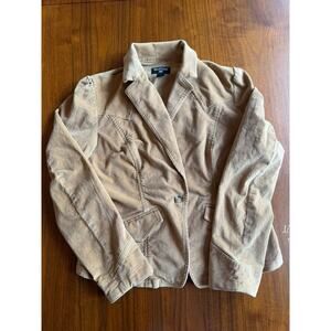 Polo Jeans Co. Ralph Lauren Women's Corduroy Western Blazer Jacket - Size XL